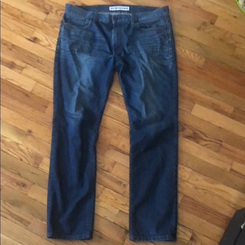 Express denim blue jeans